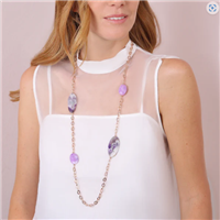 Collana Bronzallure Donna in Lega metallica Ametista WSBZ02177LAVENDER - WSBZ02177LAVENDER